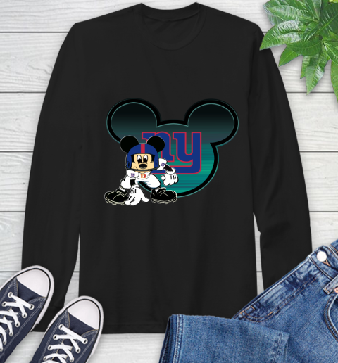 NFL New York Giants Mickey Mouse Disney Football T Shirt Long Sleeve T-Shirt 2