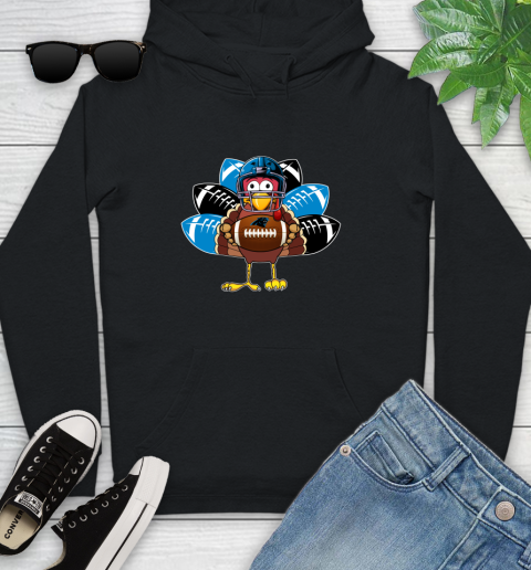 Carolina Panthers Turkey Thanksgiving Day Youth Hoodie 2