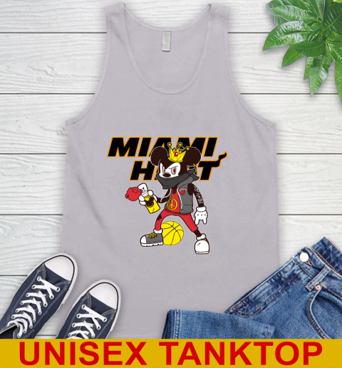 Miami Heat NBA Basketball Mickey Peace Sign Sports Tank Top 4
