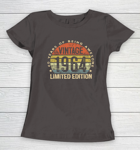60 Year Old Gifts Vintage 1964 Limited Edition 60th Birthday Women's T-Shirt 5