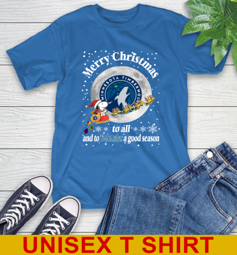 Minnesota Timberwolves Merry Christmas To All And To Timberwolves A Good Season NBA Basketball Sports T-Shirt 11