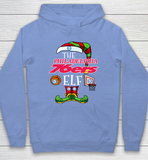 Philadelphia 76ers Christmas ELF Funny NBA Hoodie 8