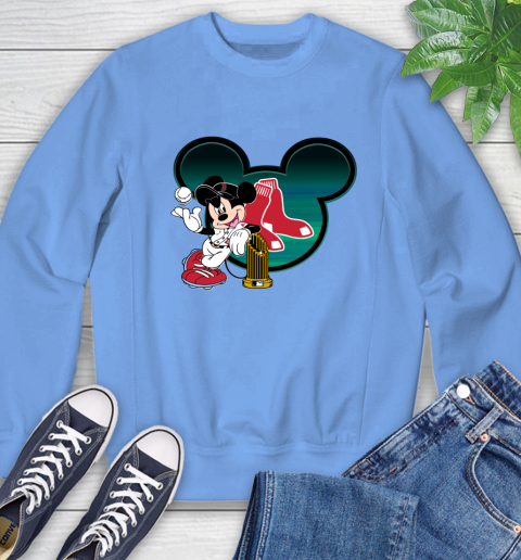 MLB Boston Red Sox The Commissioner's Trophy Mickey Mouse Disney Sweatshirt 11