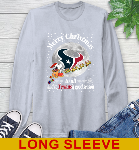 Houston Texans Merry Christmas To All And To Texans A Good Season NFL Football Sports Long Sleeve T-Shirt 6