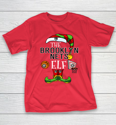 Brooklyn Nets Christmas ELF Funny NBA T-Shirt 9