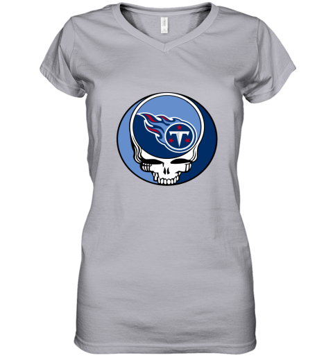 NFL Team Tennessee Titans X Grateful Dead Logo Band Women's T-Shirt 