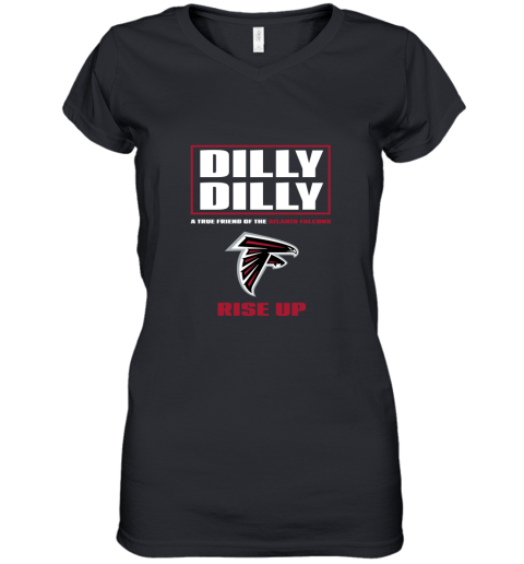 Dilly Dilly A True Friend Of The Atlanta Falcon Women's V-Neck T-Shirt