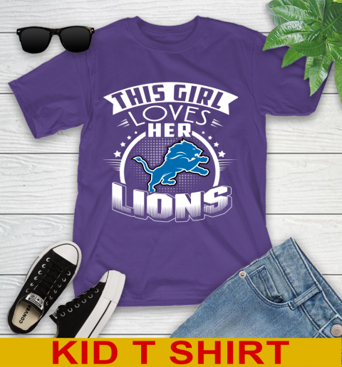 Detroit Lions NFL Football This Girl Loves Her Team 99
