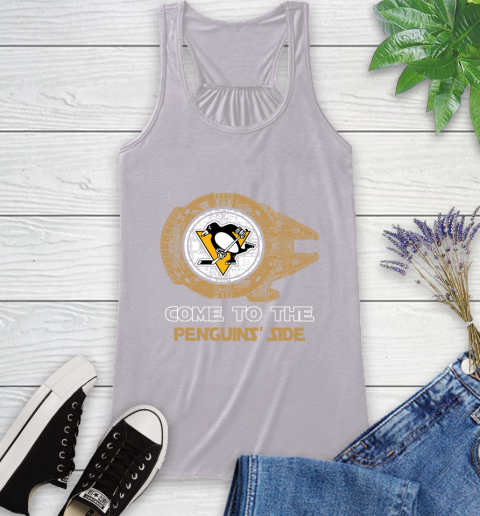NHL Come To The Pittsburgh Penguins Wars Hockey Sports Racerback Tank 4
