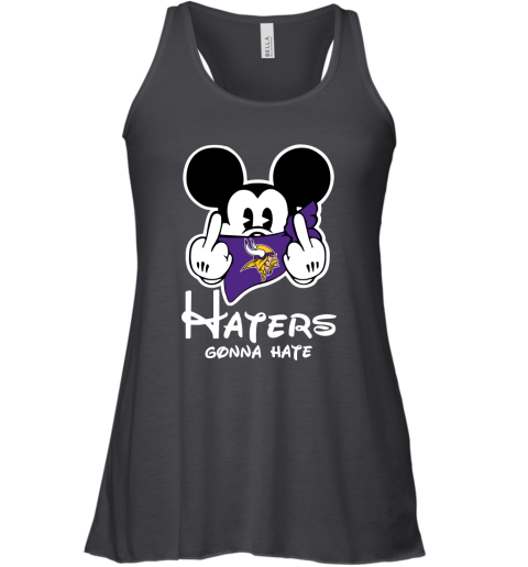 NFL Minnesota Vikings Haters Gonna Hate Mickey Mouse Disney Football T Shirt tqpMlnKqJUo flowy tank 32 95 151514 front black