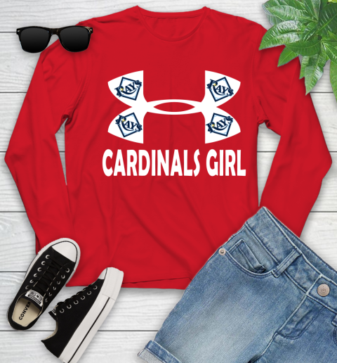 MLB St.Louis Cardinals Under Armour Baseball Sports Youth Long Sleeve Tee For Sports