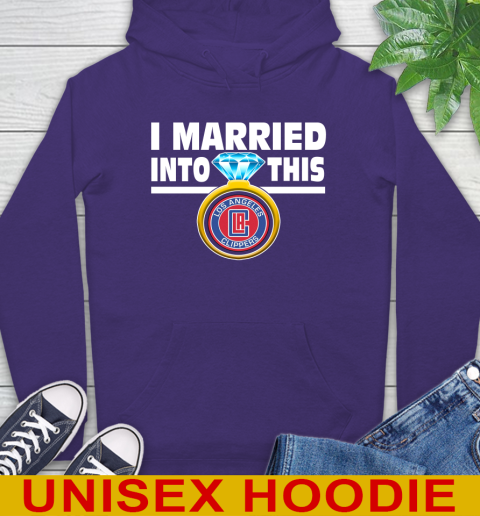 LA Clippers NBA Basketball I Married Into This My Team Sports Hoodie 5