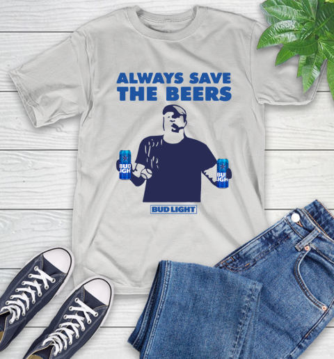Always Save The Bees Beers Bud Light Jeff Adams Beers Over Baseball T-Shirt