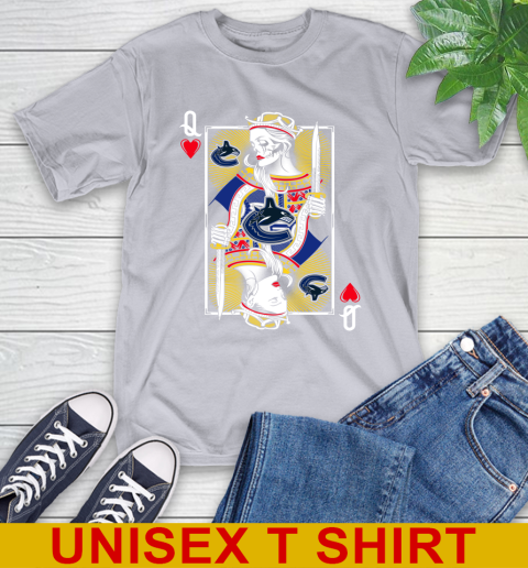 NHL Hockey Vancouver Canucks The Queen Of Hearts Card Shirt T-Shirt 6 NHL Hockey Vancouver Canucks The Queen Of Hearts Card Shirt T-Shirt - Image 6