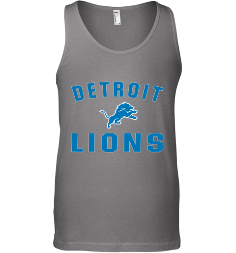 Detroit Lions NFL Line by Fanatics Branded Blue Vintage Victory Tank Top