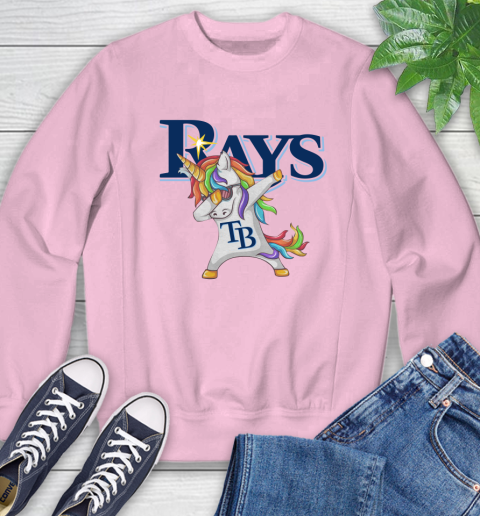 Tampa Bay Rays MLB Baseball Funny Unicorn Dabbing Sports Sweatshirt 9