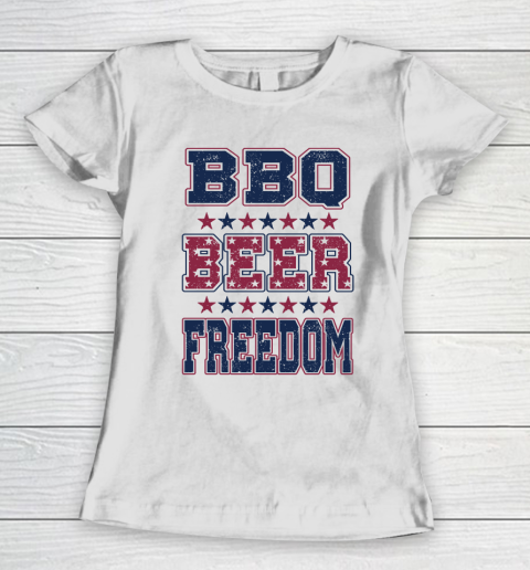 BBQ Beer Freedom Women's T-Shirt
