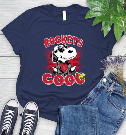 NBA Basketball Houston Rockets Cool Snoopy Shirt Women's T-Shirt 12