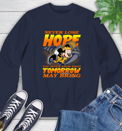 Nashville Predators NHL Hockey ootball Mickey Disney Never Lose Hope Sweatshirt 2