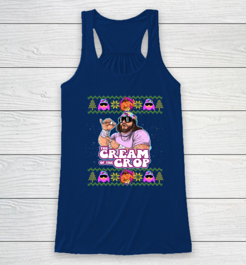 Macho The Cream of The Crop,Wrestling Ugly Christmas Racerback Tank 4