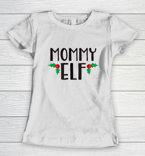 Mommy Elf Funny Family Christmas Gift Women's T-Shirt