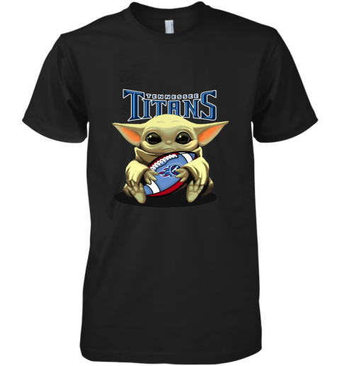 Baby Yoda Loves The Tennessee Titans Star Wars NFL Premium Men's T-Shirt