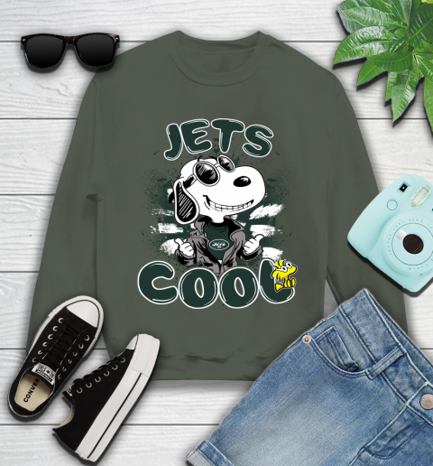 NFL Football New York Jets Cool Snoopy Shirt Youth Sweatshirt 7