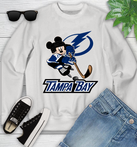 NHL Tampa Bay Lightning Mickey Mouse Disney Hockey T Shirt Youth Sweatshirt