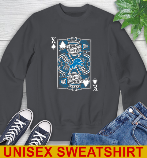 Detroit Lions NFL Football The King Of Spades Death Cards Shirt Sweatshirt 7