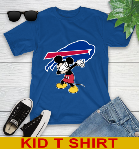 Buffalo Bills NFL Football Dabbing Mickey Disney Sports Youth T-Shirt 9