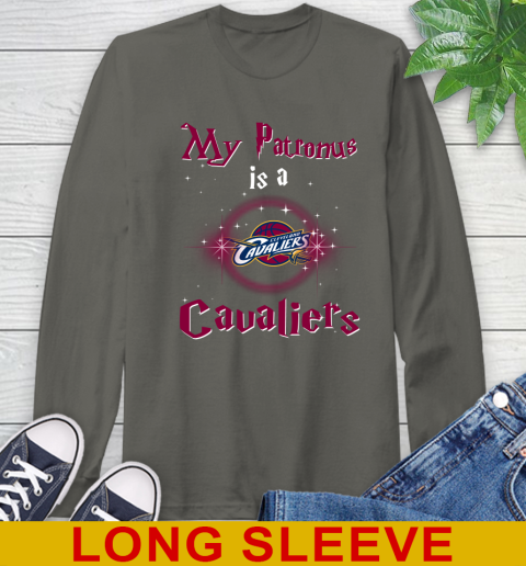 NBA Basketball Harry Potter My Patronus Is A Cleveland Cavaliers Long Sleeve T-Shirt 10