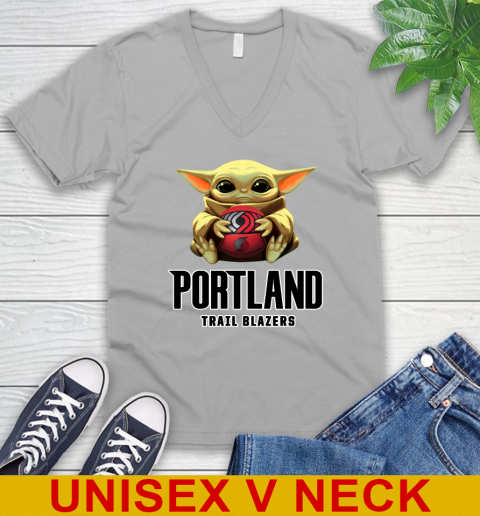 NBA Basketball Portland Trail Blazers Star Wars Baby Yoda Shirt 52