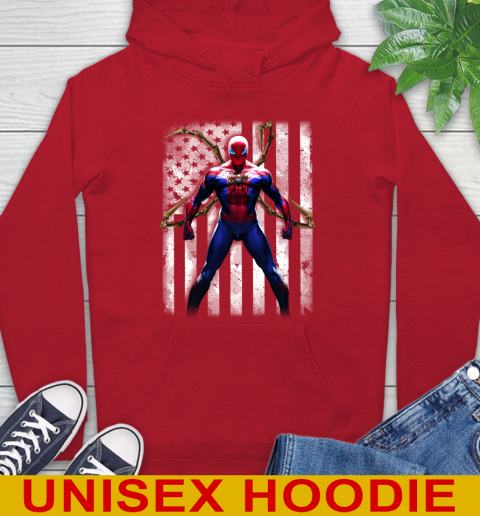 MLB Baseball Baltimore Orioles Spider Man Avengers Marvel American Flag Shirt Hoodie 10