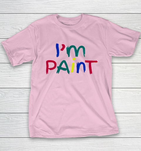 I Heart Love To Finger Paint Couple Valentine I'm Paint Youth T-Shirt 6