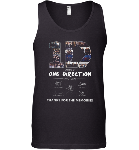 10 Years Of One Direction 2010 2020 Signatures Tank Top
