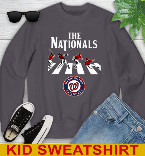 MLB Baseball Washington Nationals The Beatles Rock Band Shirt Youth Sweatshirt 5