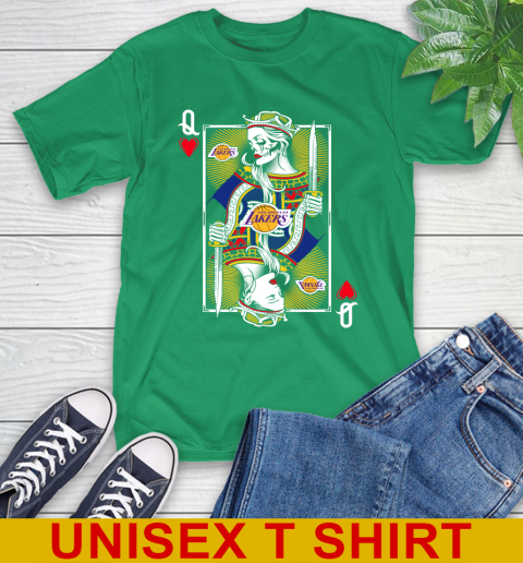 NBA Basketball Los Angeles Lakers The Queen Of Hearts Card Shirt T-Shirt 7
