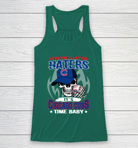 Listen Haters It is CUBS Time Baby MLB Racerback Tank 5