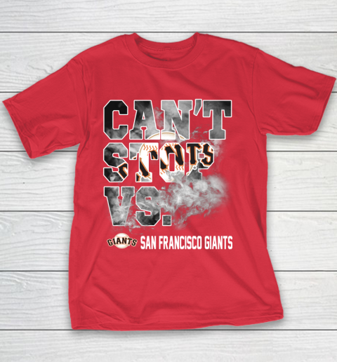 MLB San Francisco Giants Baseball Can't Stop Vs Giants Youth T-Shirt 7