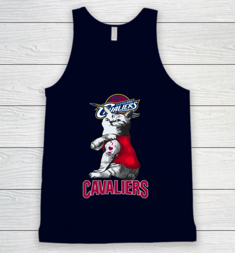 NBA Basketball My Cat Loves Cleveland Cavaliers Tank Top 2