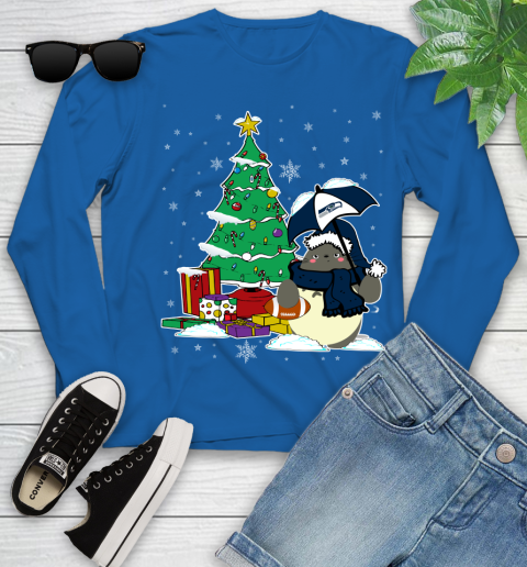 Seattle Seahawks NFL Football Cute Tonari No Totoro Christmas Sports Youth Long Sleeve 10