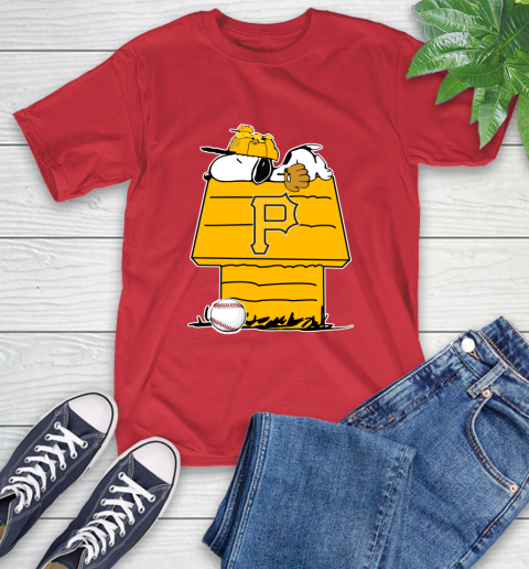 MLB Pittsburgh Pirates Snoopy Woodstock The Peanuts Movie Baseball T Shirt T-Shirt 10