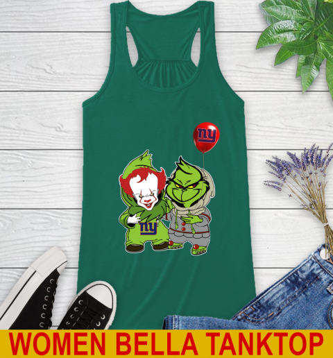 New York Giants Baby Pennywise Grinch Christmas NFL Football Racerback Tank 7