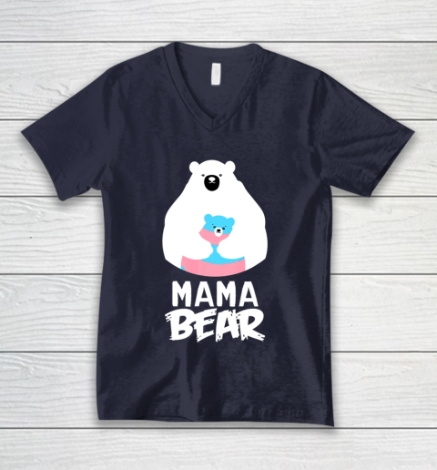 Mama Bear Transgender Shirt LGBT Pride V-Neck T-Shirt 2