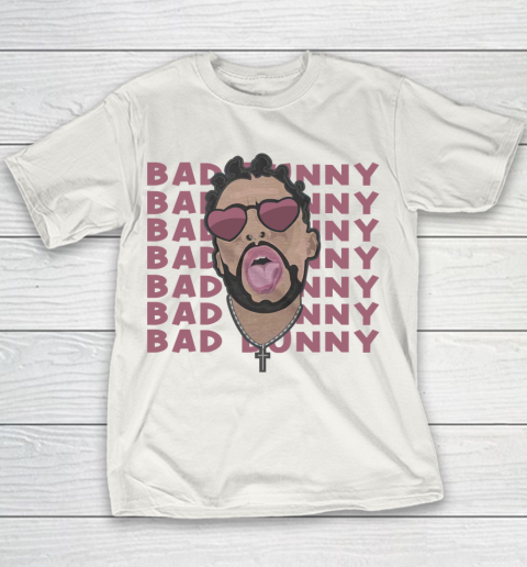 Head Bad Bunny Rapper gift for fans Youth T-Shirt