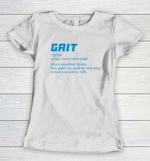 Grit Lions Definition Shirt Funny Detroit City Women's T-Shirt