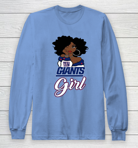 New York Giants Girl NFL Long Sleeve T-Shirt 11