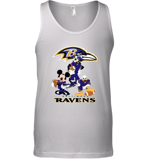 Mickey Donald Goofy The Three Baltimore Ravens Football Shirts Tank Top