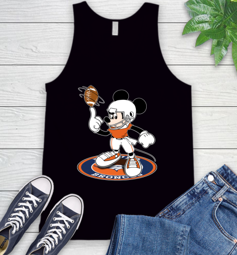 NFL Football Denver Broncos Cheerful Mickey Disney Shirt Tank Top