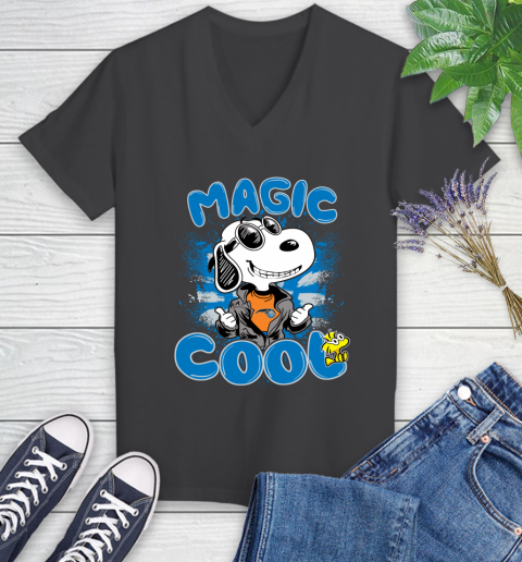 NBA Basketball Orlando Magic Cool Snoopy Shirt Women's V-Neck T-Shirt 6